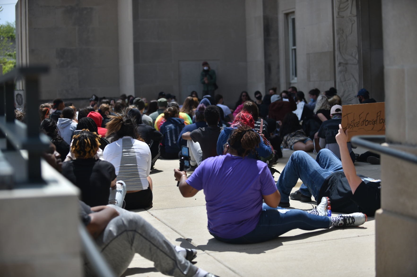 Monday's protest